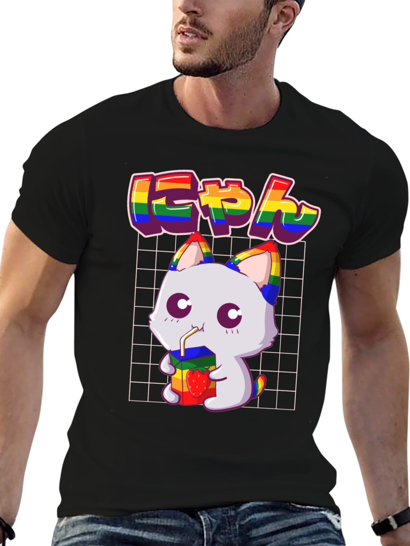 Kawaii Cat Pride T-Shirt - Unisex