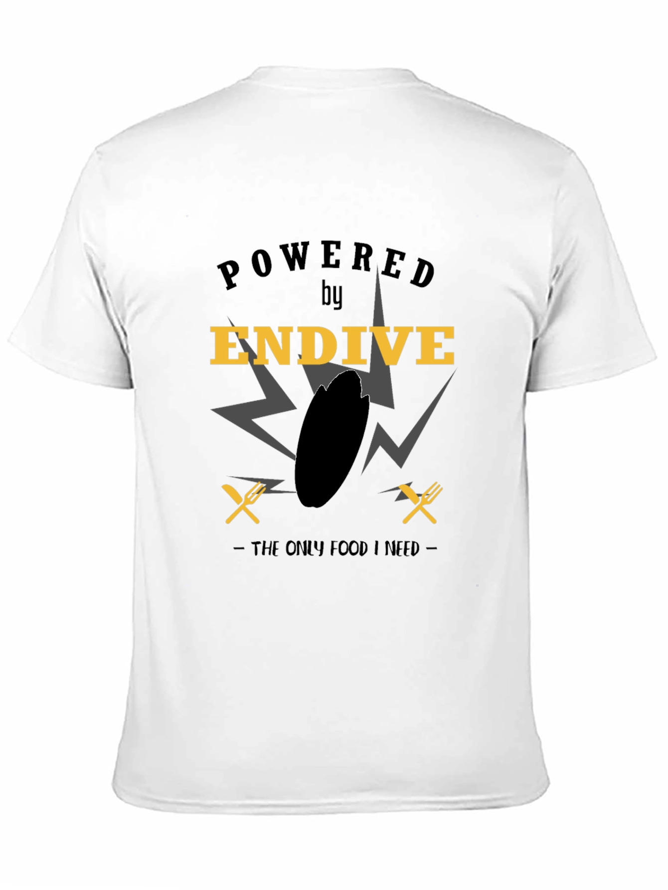 Powered by Endive Graphic Tee - Unisex Black T-Shirt