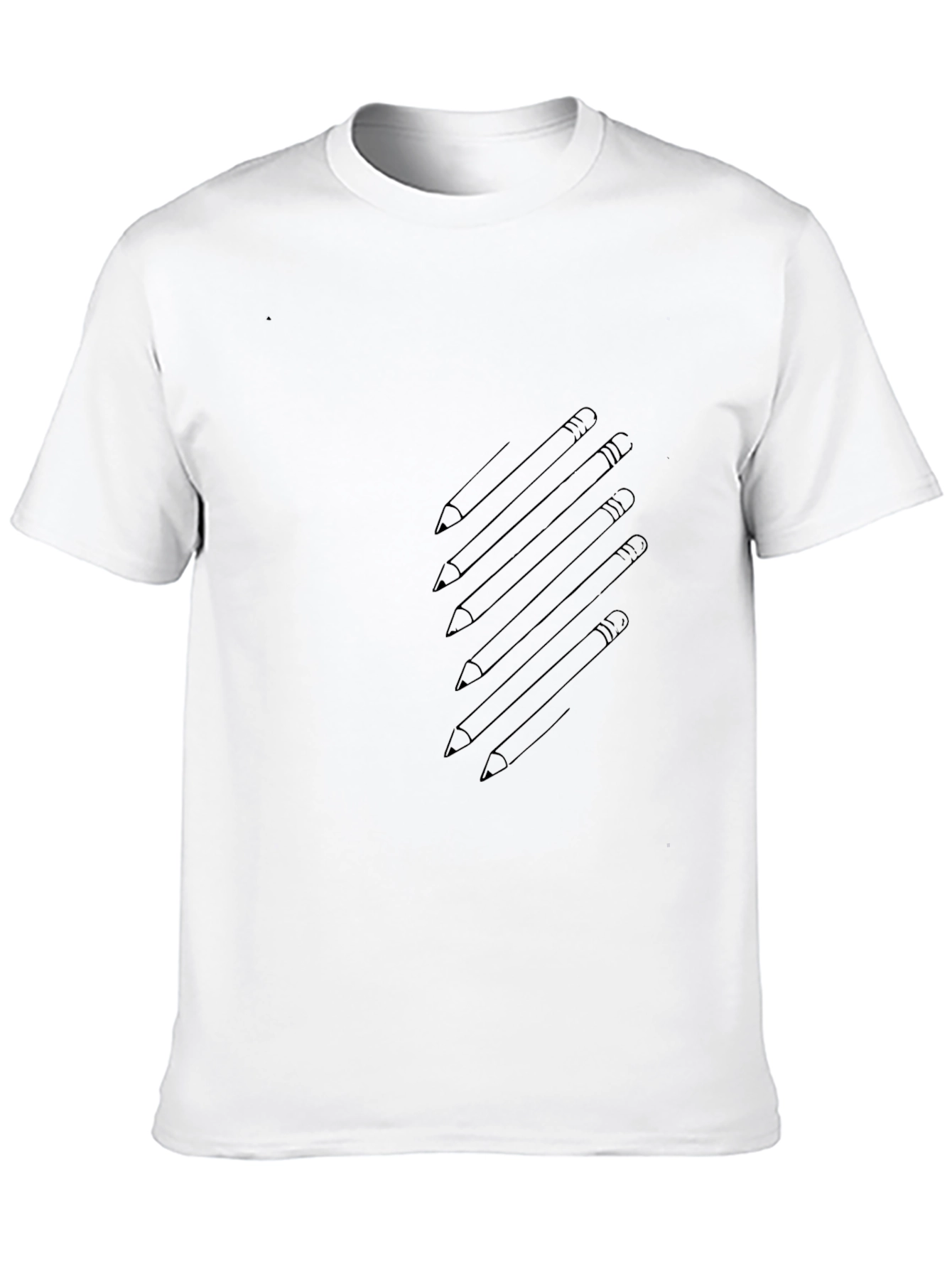 Pencil Graphic Black T-Shirt