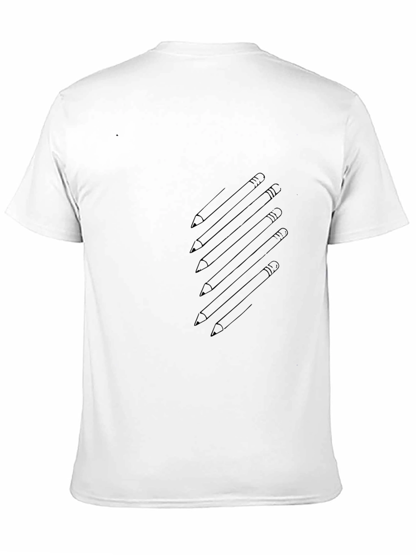 Pencil Graphic Black T-Shirt