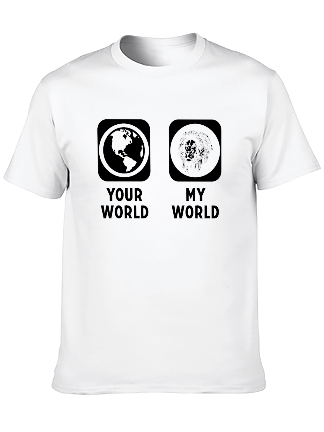 Your World My World Graphic Print T-Shirt