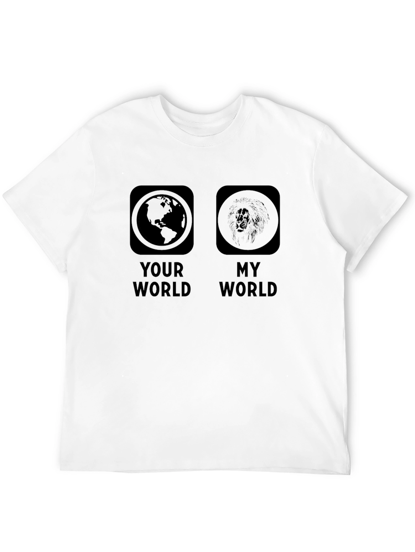 Your World My World Graphic Print T-Shirt