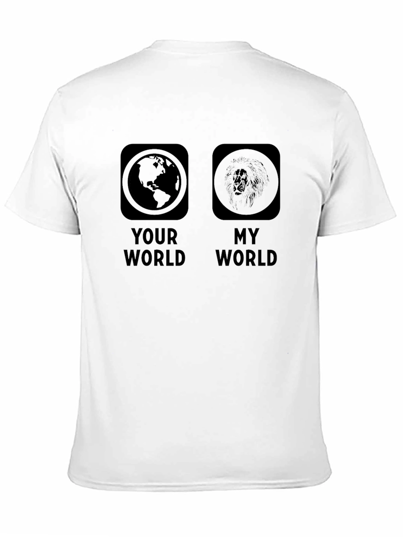 Your World My World Graphic Print T-Shirt