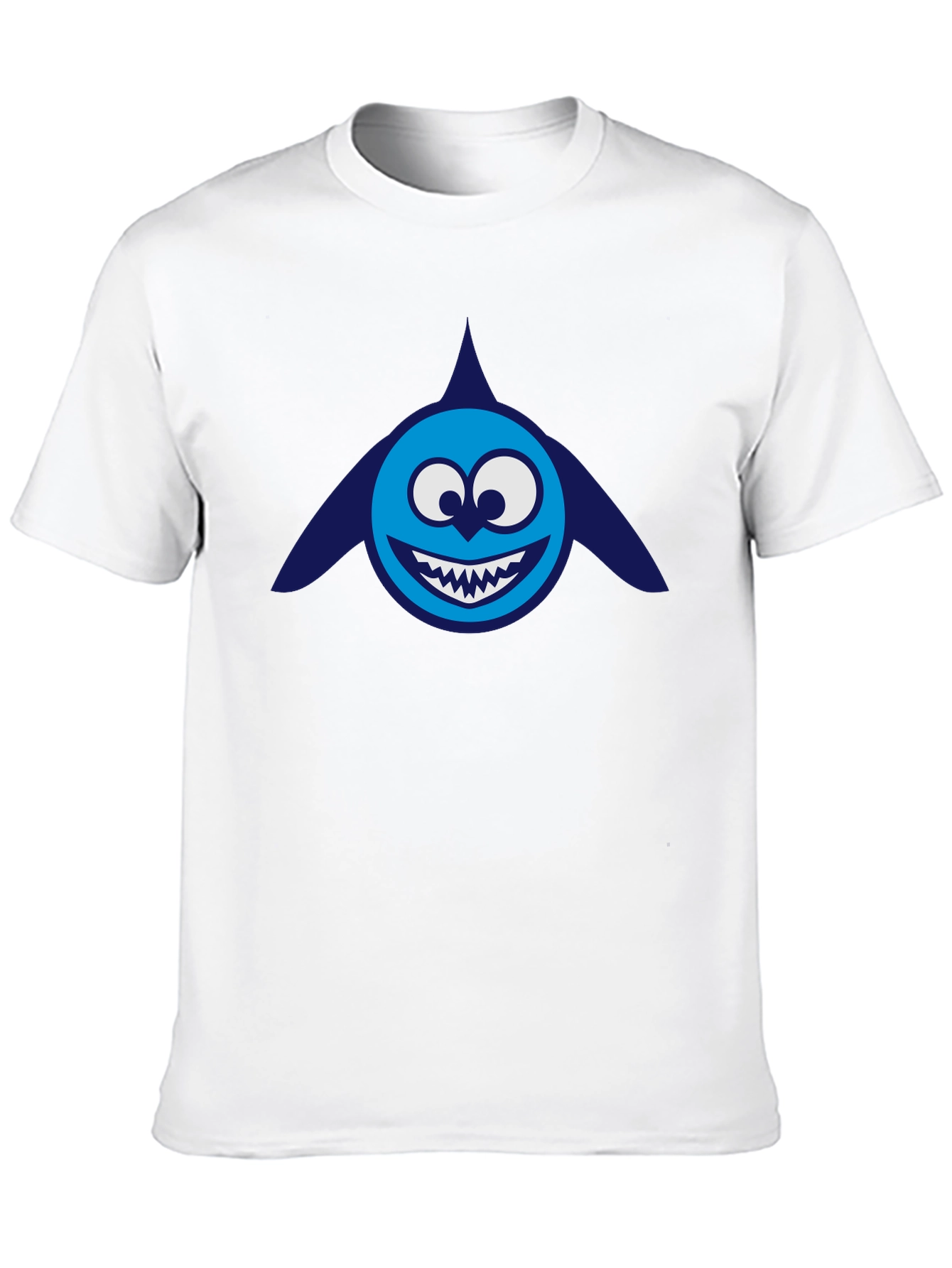 Cartoon Shark Graphic Tee - Mens Black T-Shirt