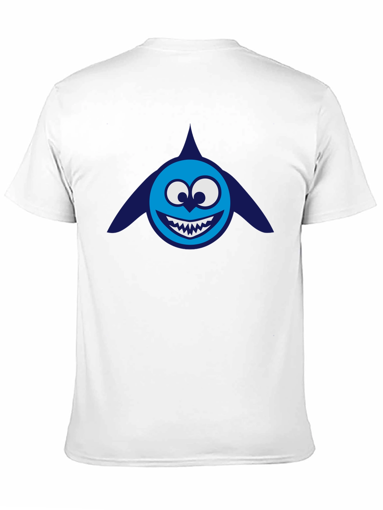 Cartoon Shark Graphic Tee - Mens Black T-Shirt
