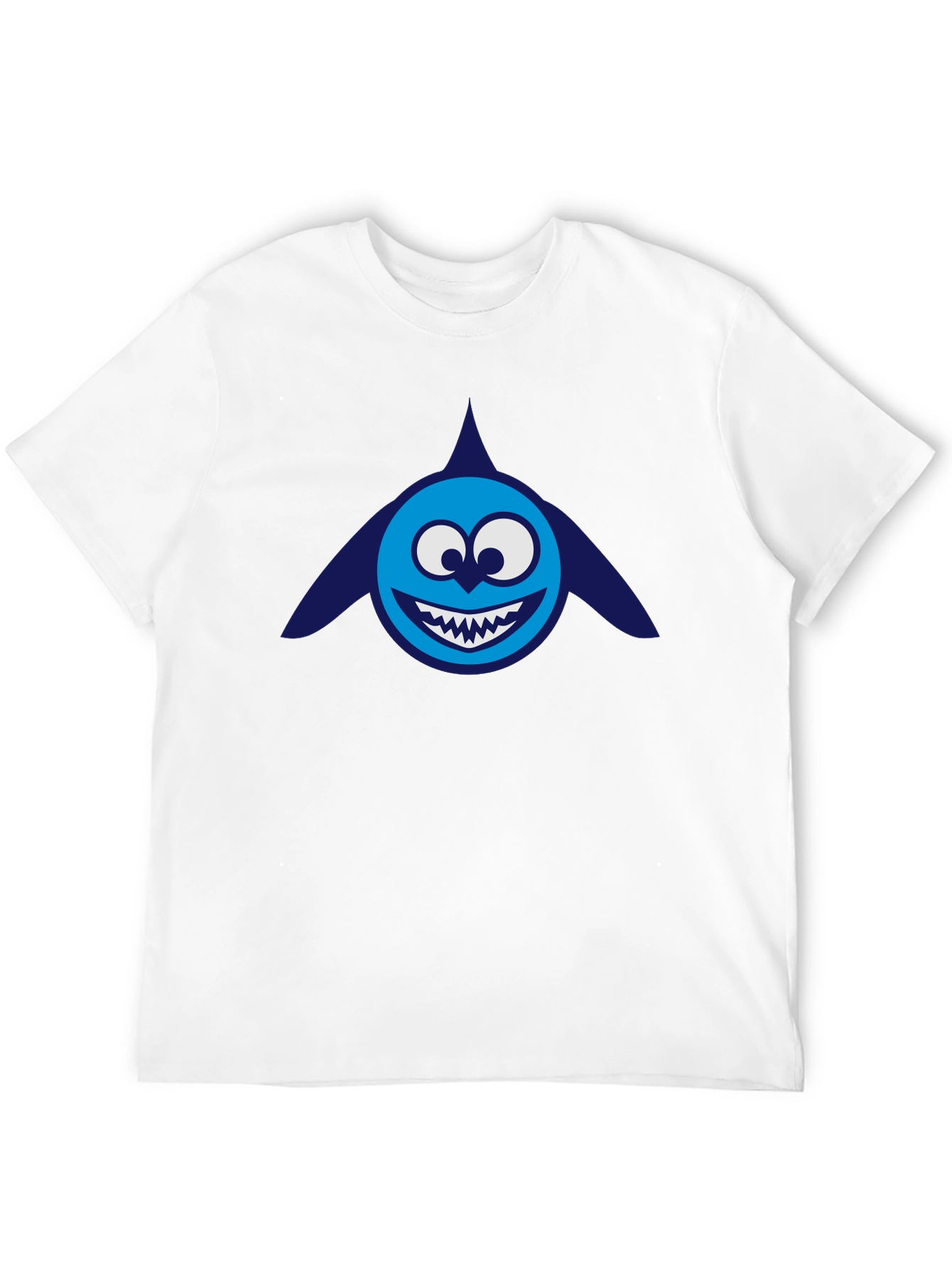 Cartoon Shark Graphic Tee - Mens Black T-Shirt
