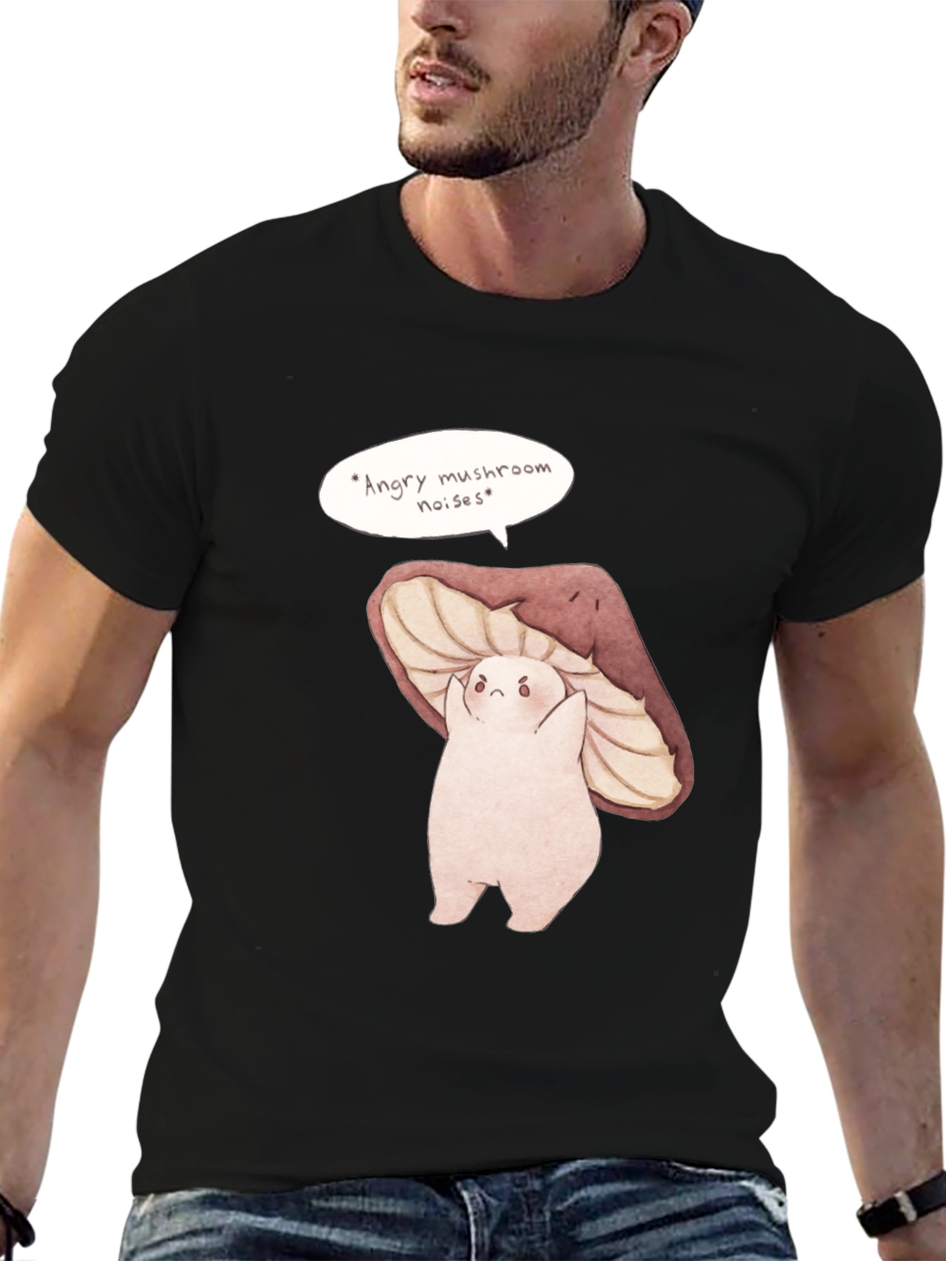 Angry Mushroom Noises Graphic T-Shirt