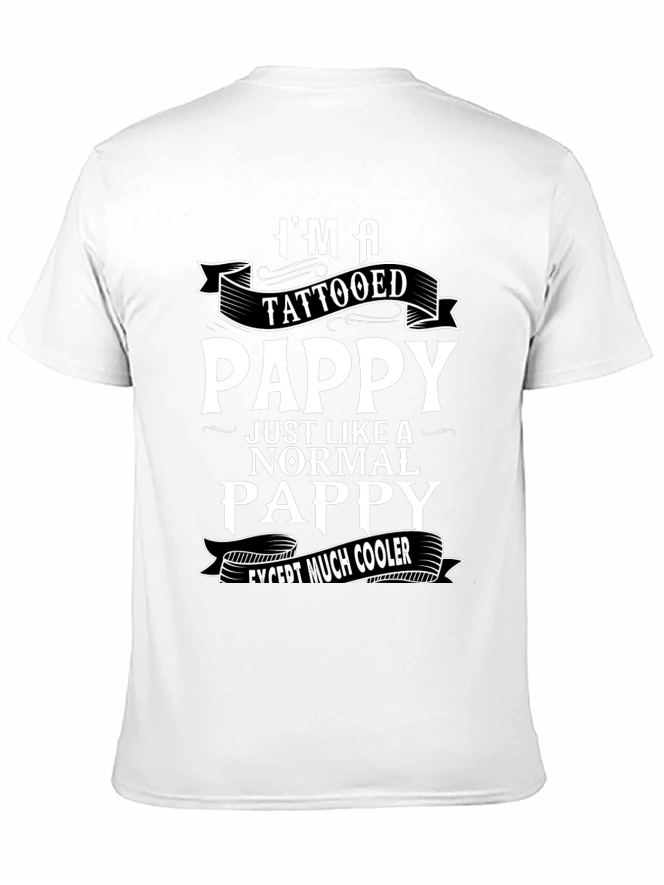 Tattooed Pappy Graphic Tee - Cool Fathers Day Gift