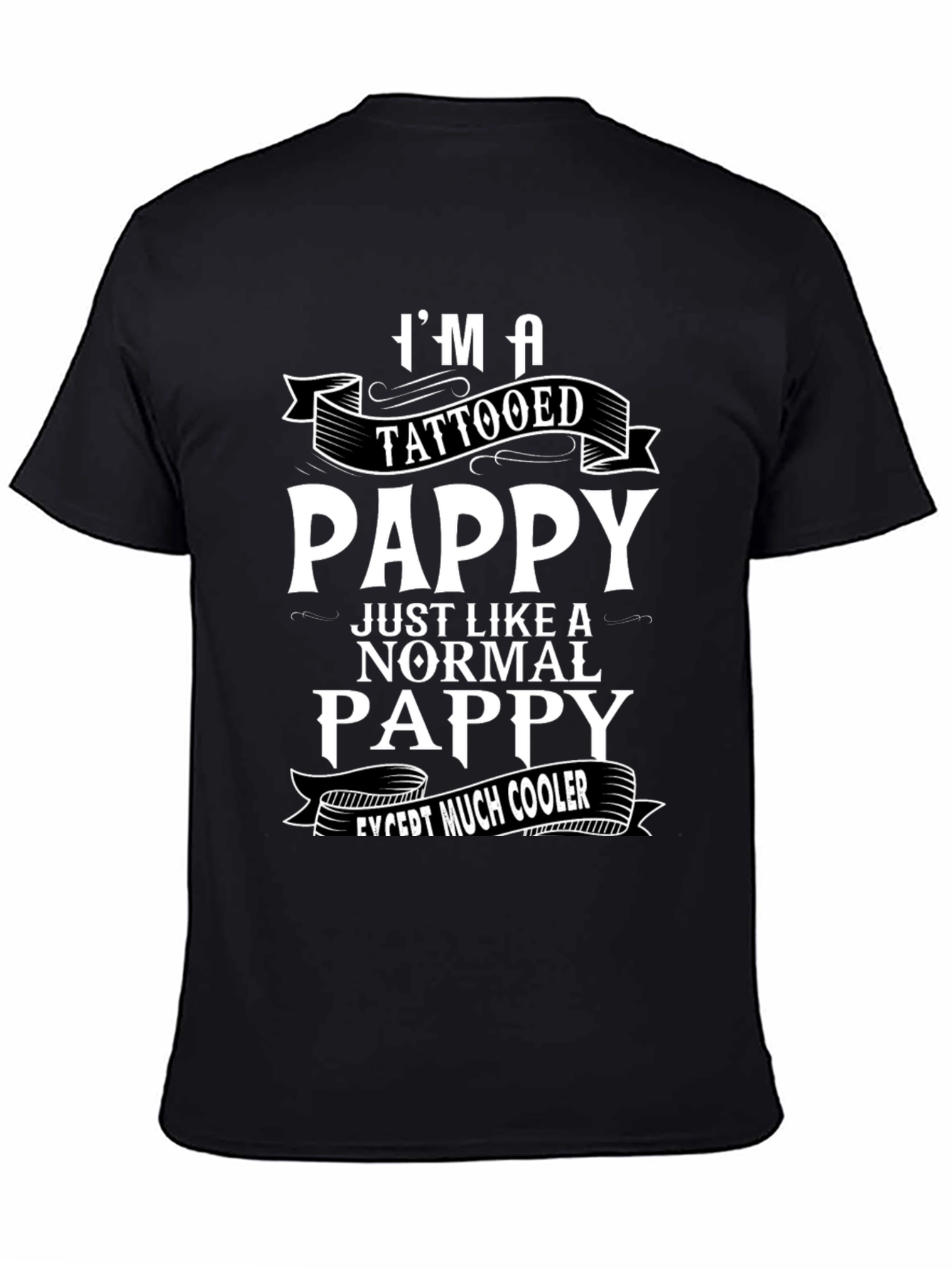 Tattooed Pappy Graphic Tee - Cool Fathers Day Gift