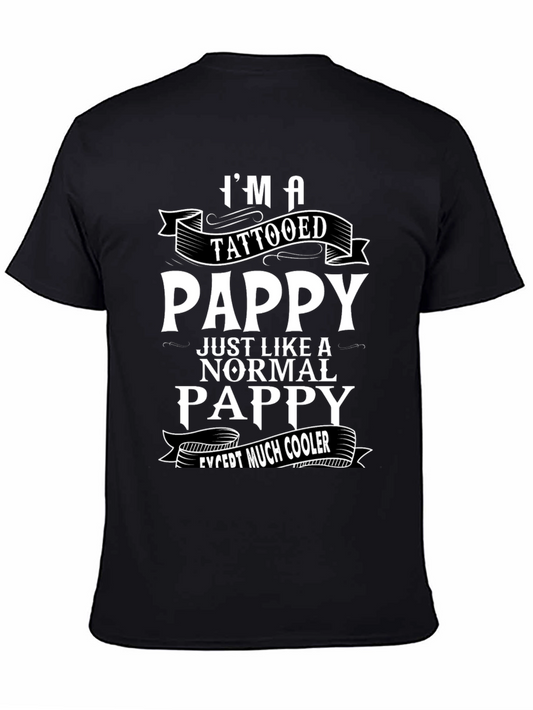 Tattooed Pappy Graphic Tee - Cool Fathers Day Gift