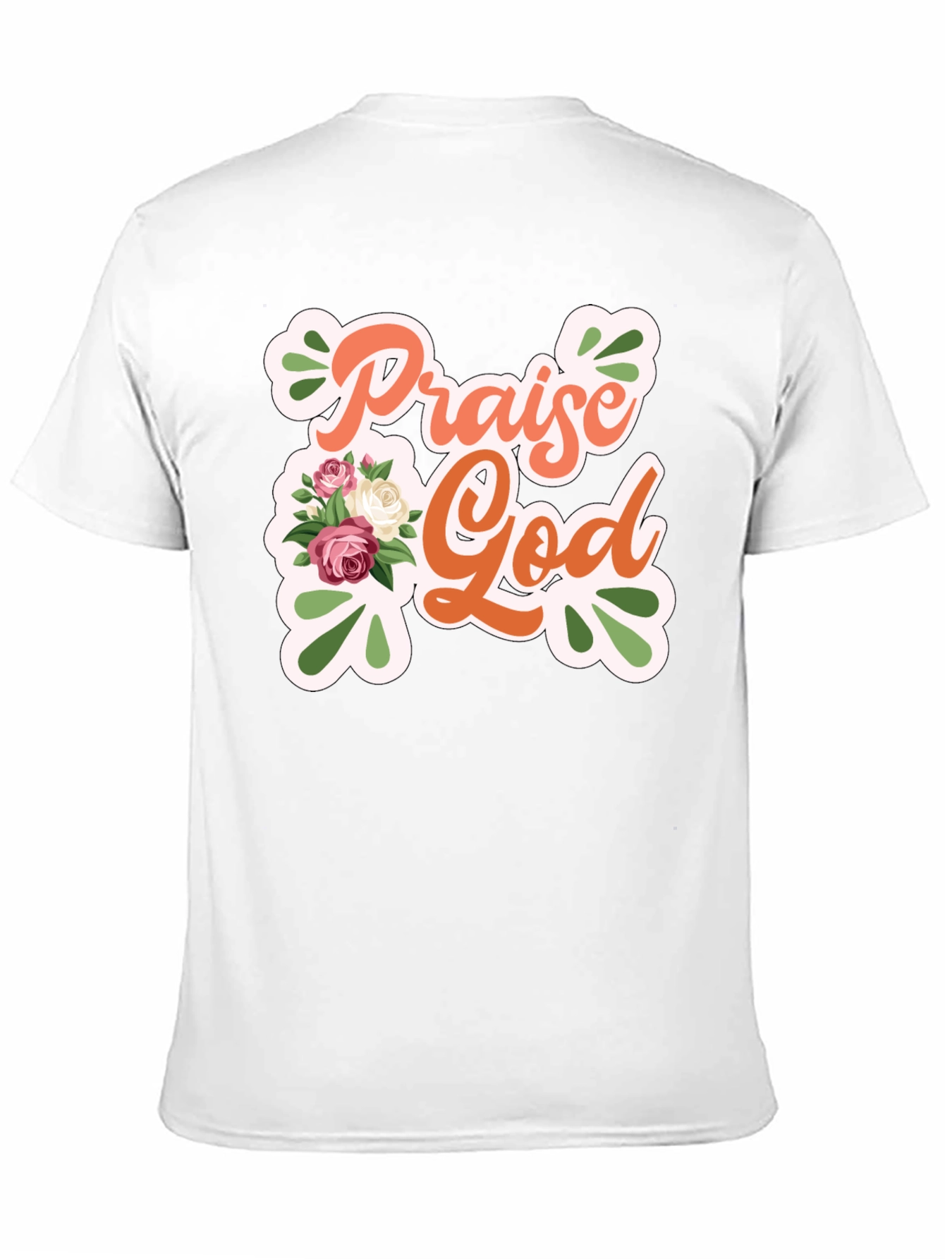 Praise God Floral Graphic Tee