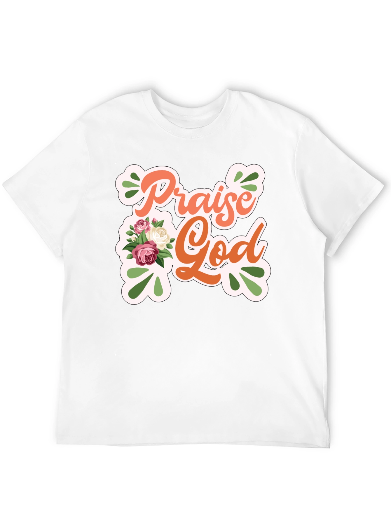 Praise God Floral Graphic Tee