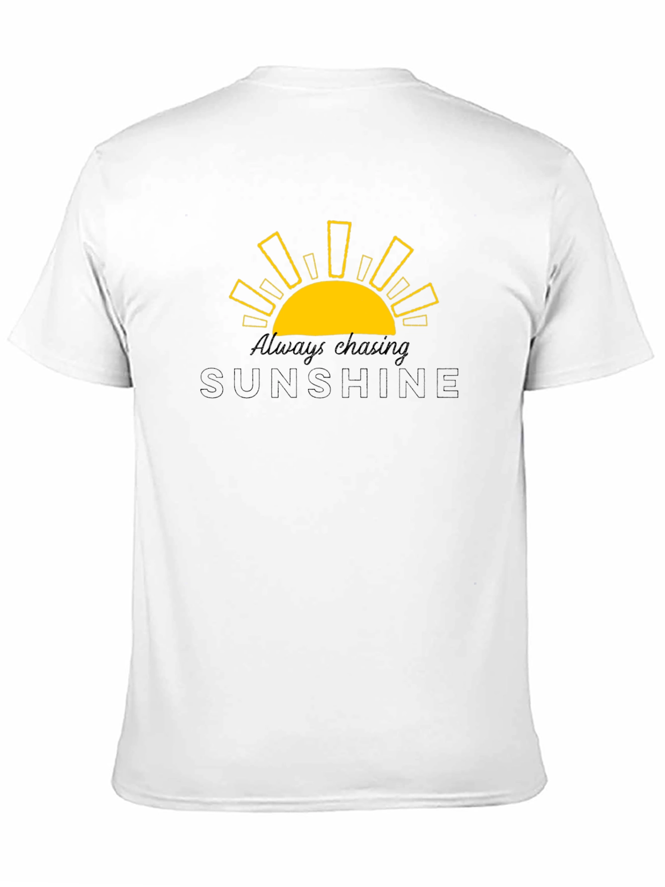 Always Chasing Sunshine Black Graphic Tee