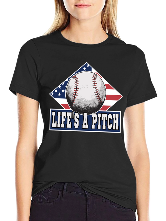 Lifes A Pitch Baseball T-Shirt