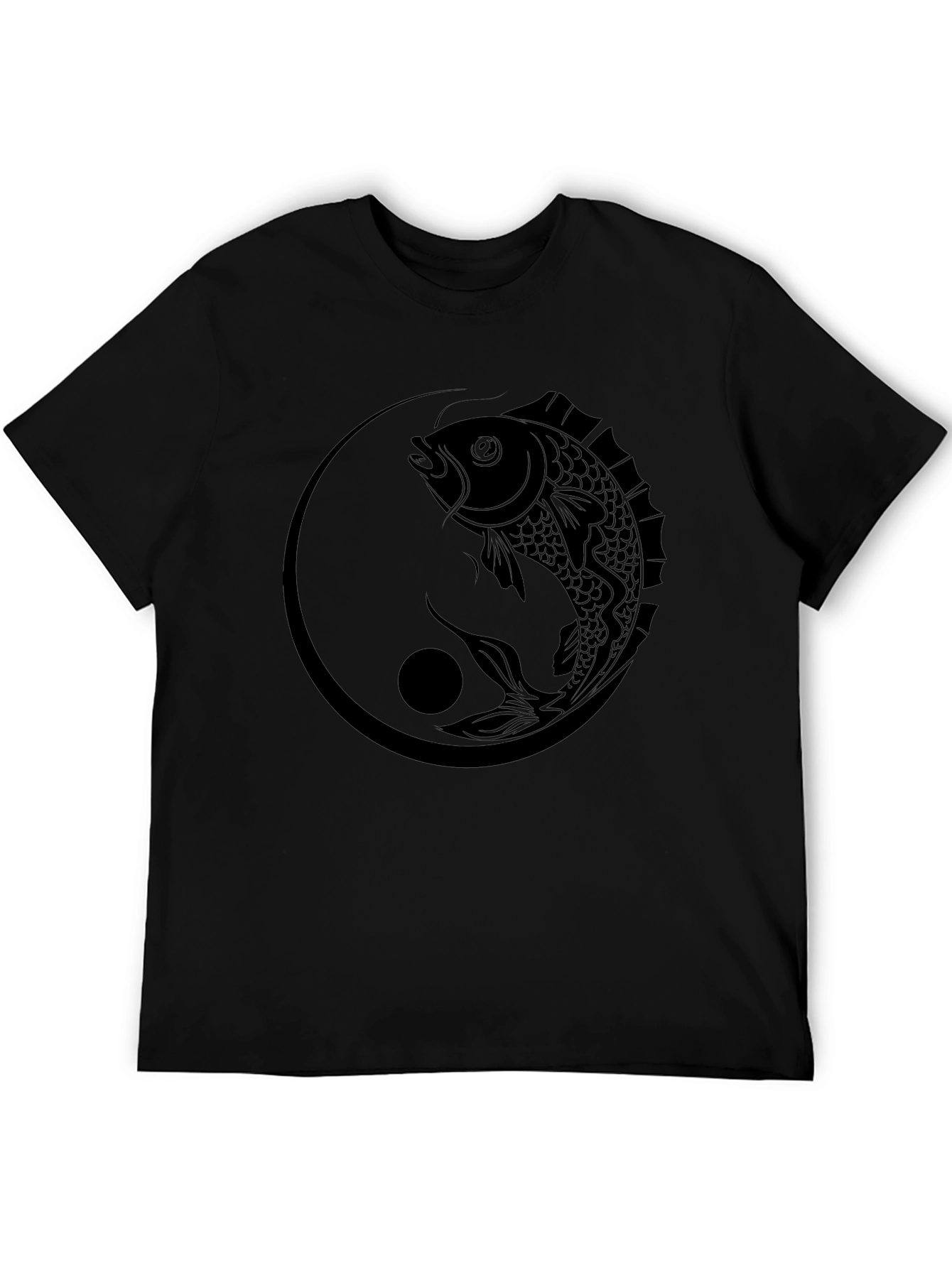 Yin Yang Fish Graphic T-Shirt