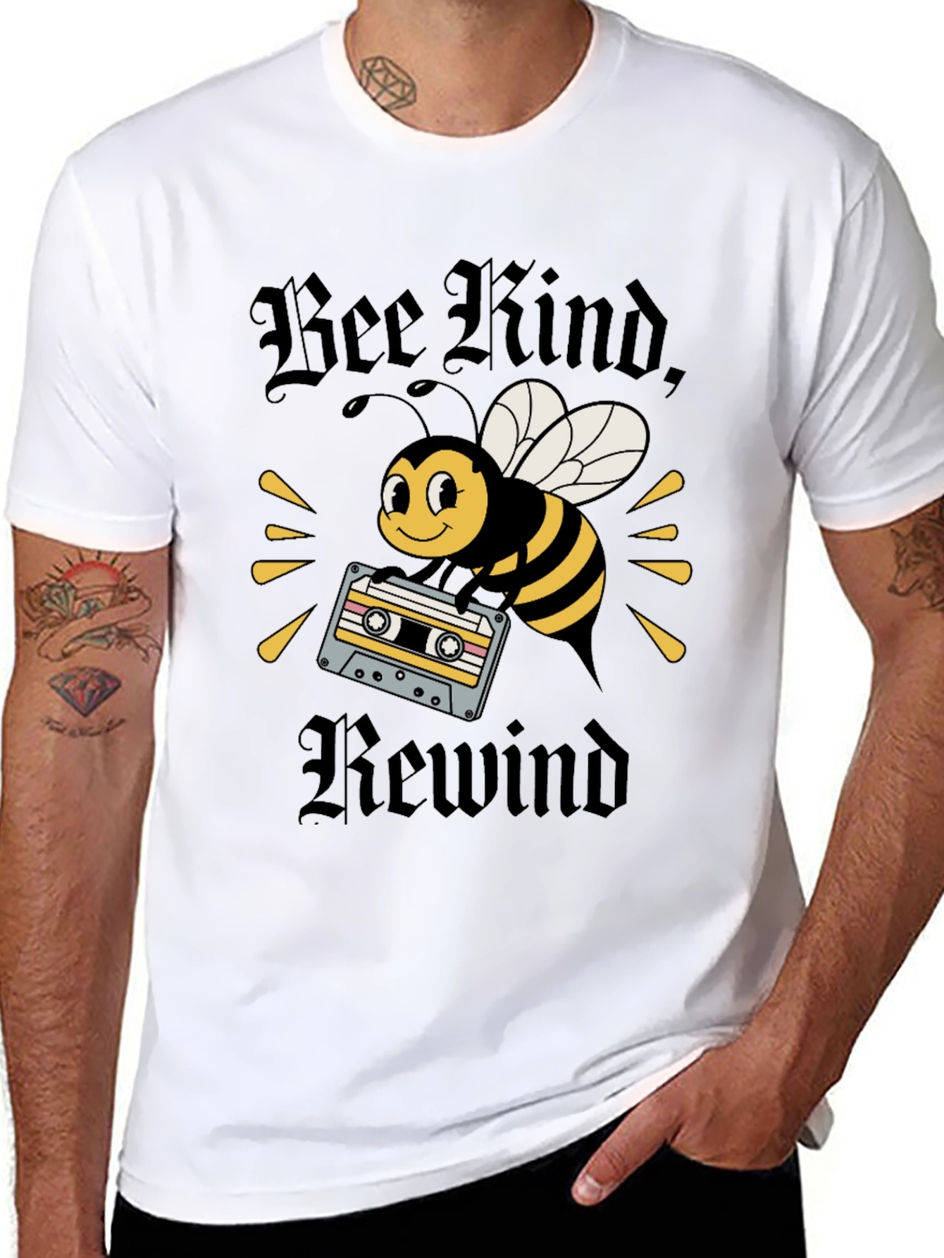 Bee Kind Rewind Graphic Tee