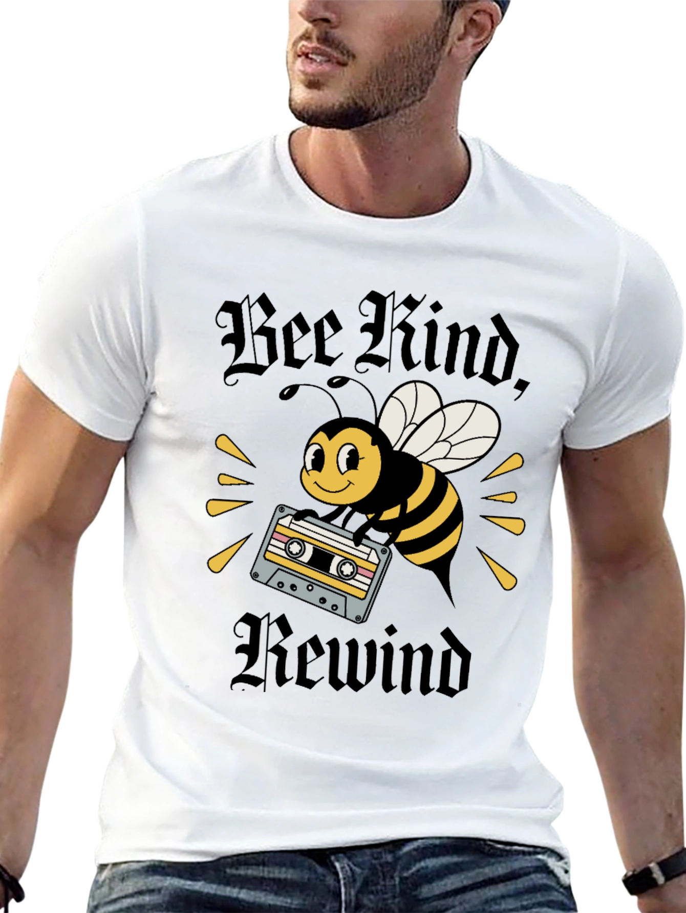 Bee Kind Rewind Graphic Tee