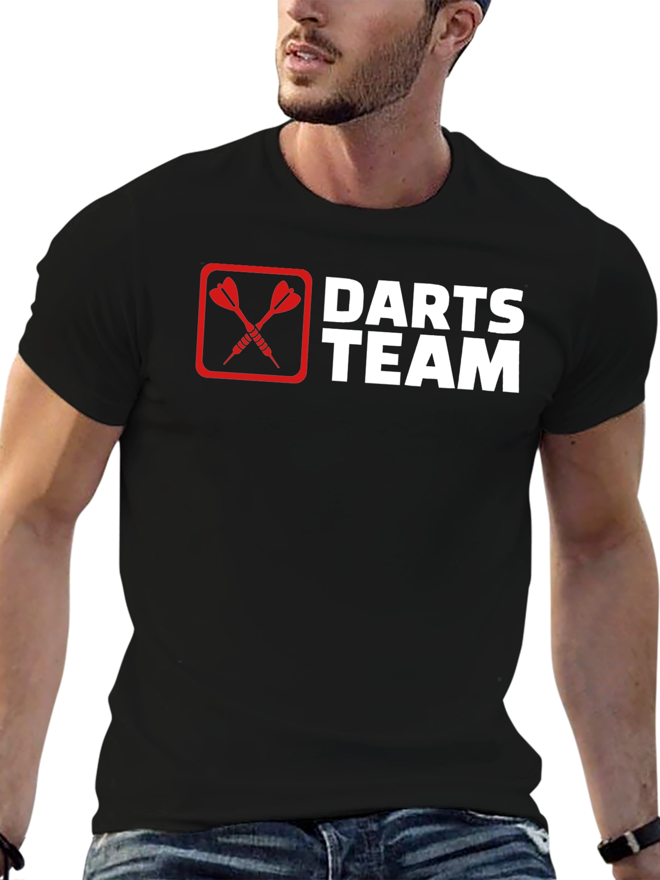 Darts Team Graphic T-Shirt - Black