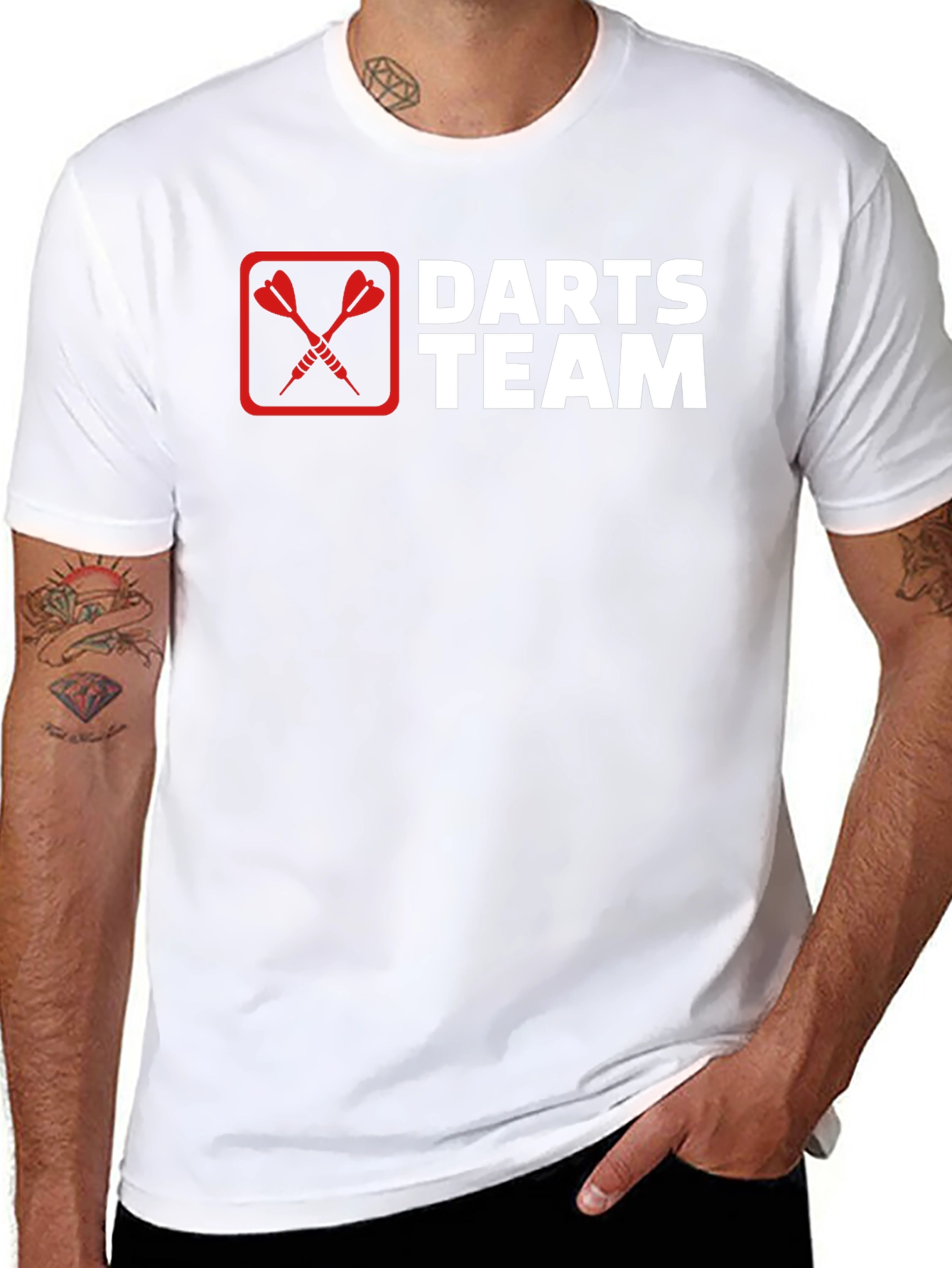 Darts Team Graphic T-Shirt - Black