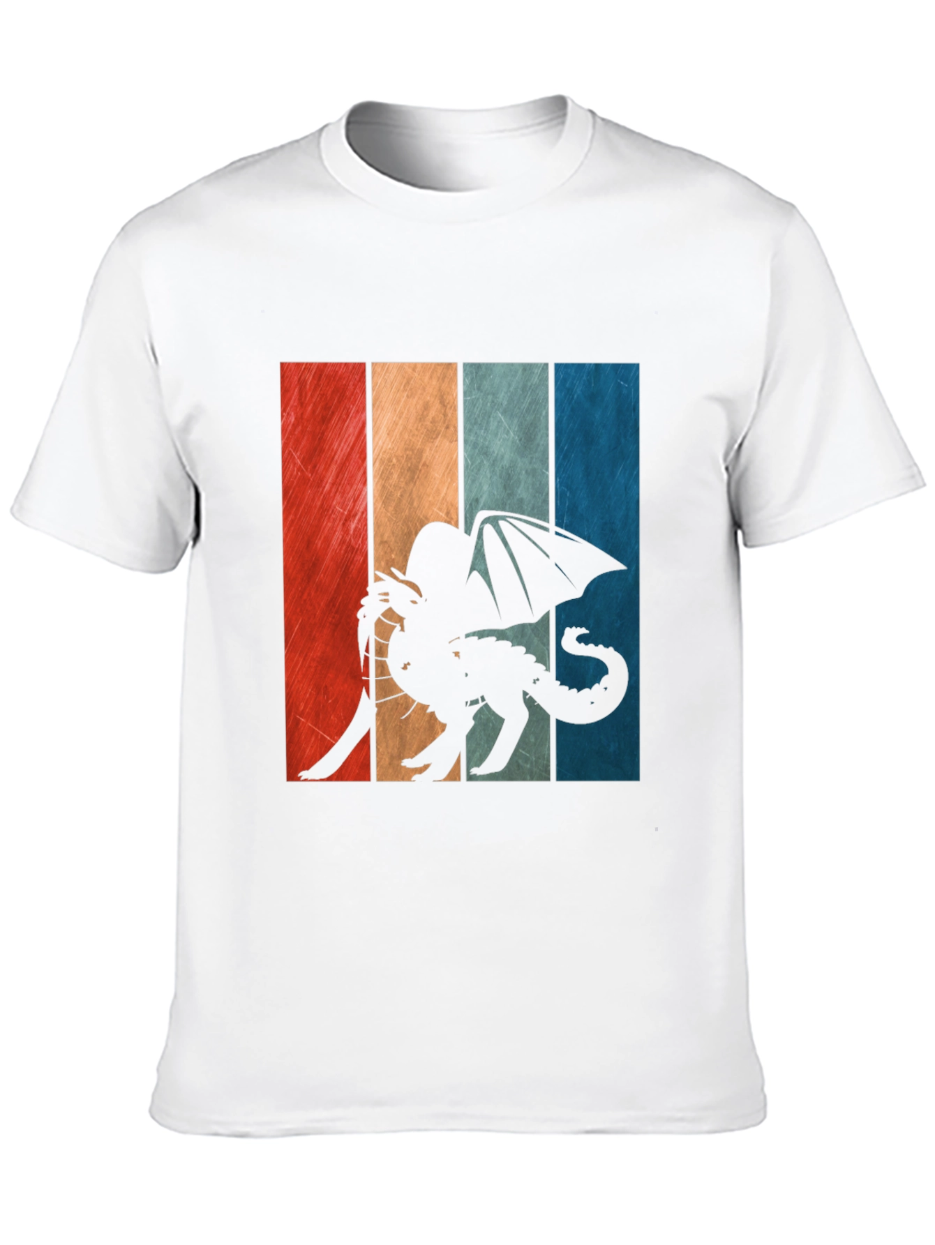 Retro Dragon Graphic Tee - Mens Black T-Shirt