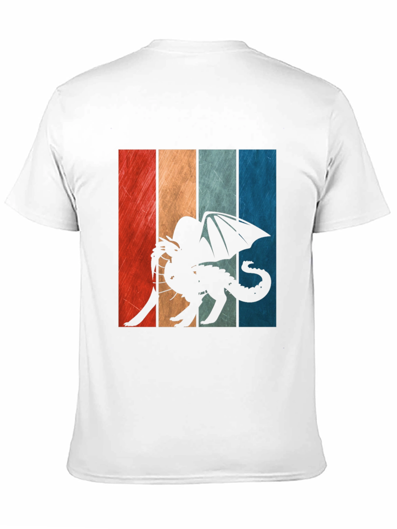 Retro Dragon Graphic Tee - Mens Black T-Shirt