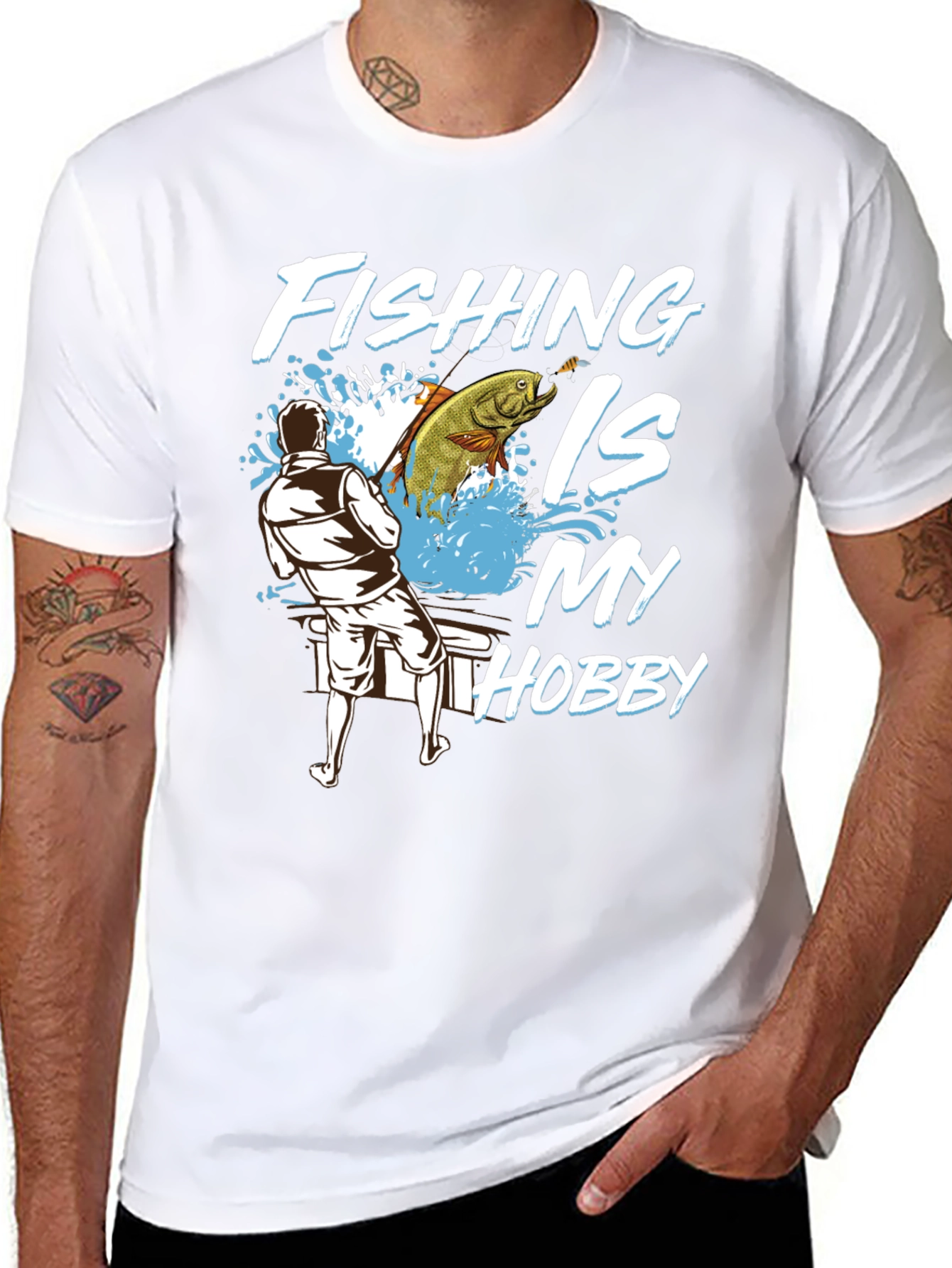 Fishing Is My Hobby Graphic Tee
