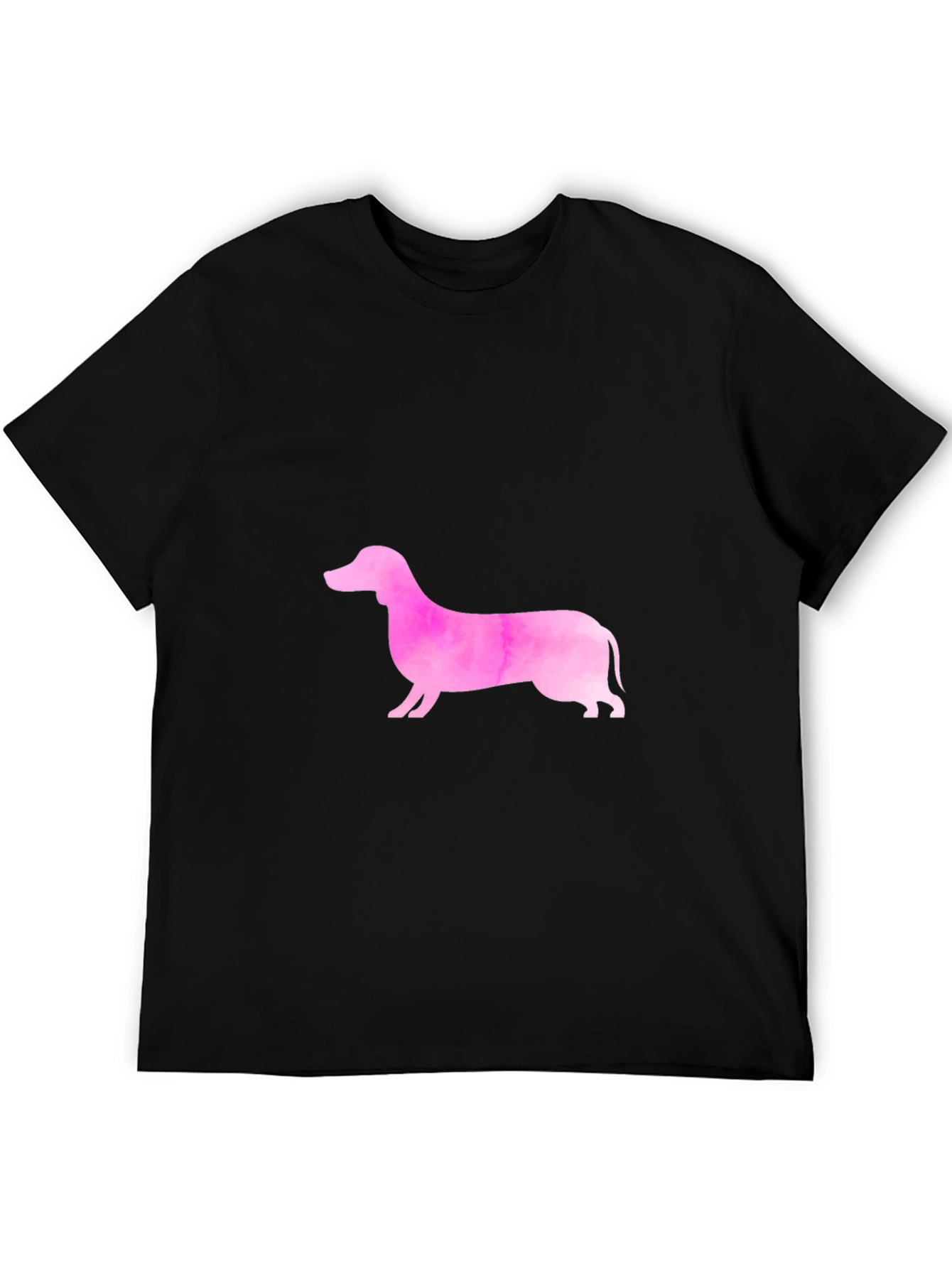 Pink Dachshund Graphic Tee - Trendy Casual Style