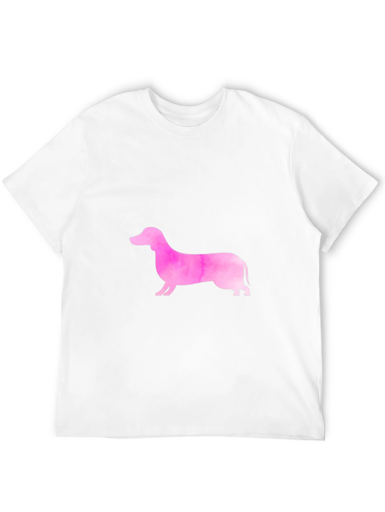 Pink Dachshund Graphic Tee - Trendy Casual Style