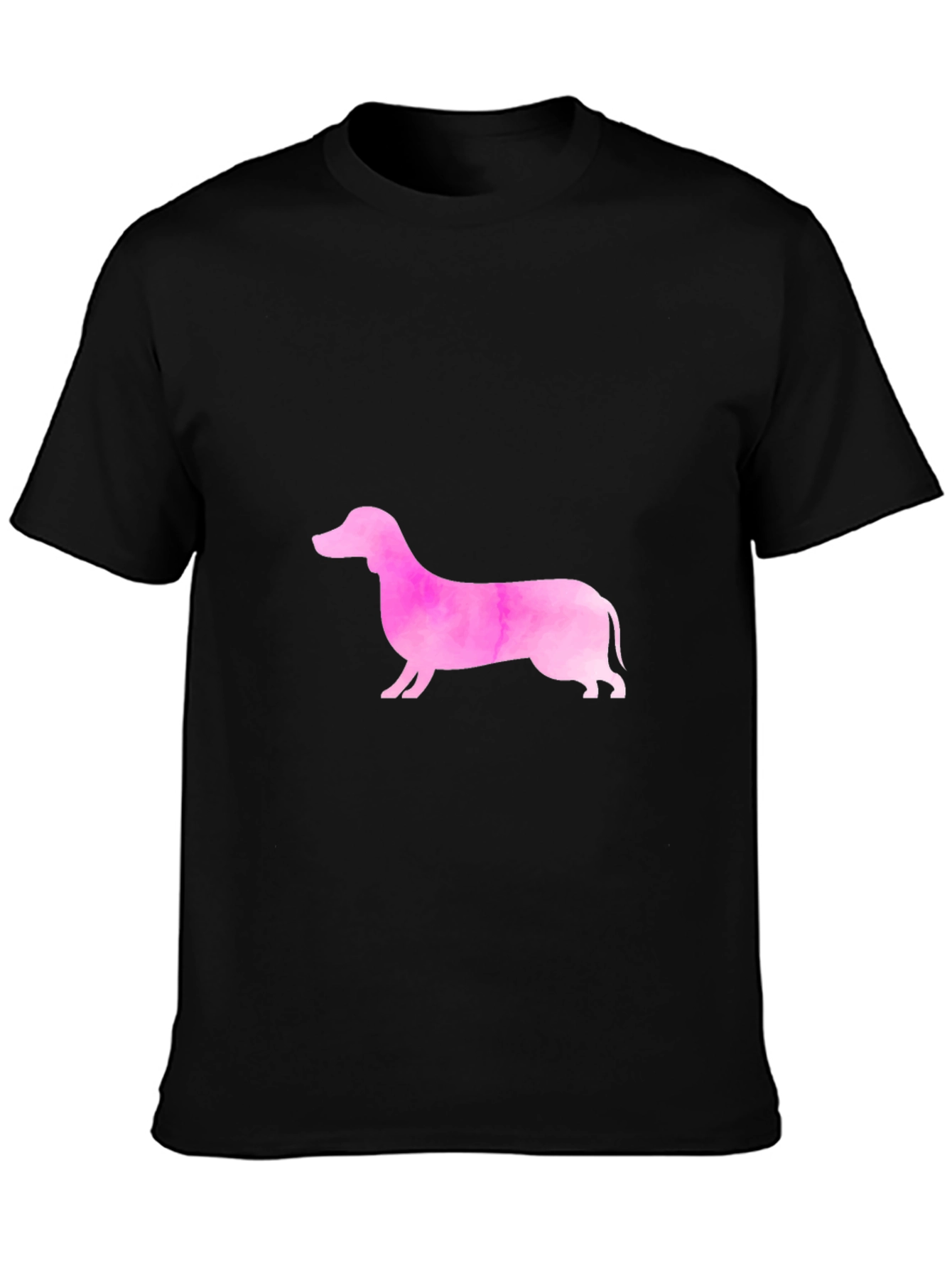 Pink Dachshund Graphic Tee - Trendy Casual Style