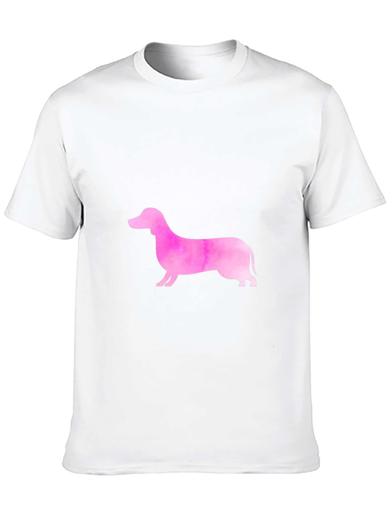 Pink Dachshund Graphic Tee - Trendy Casual Style