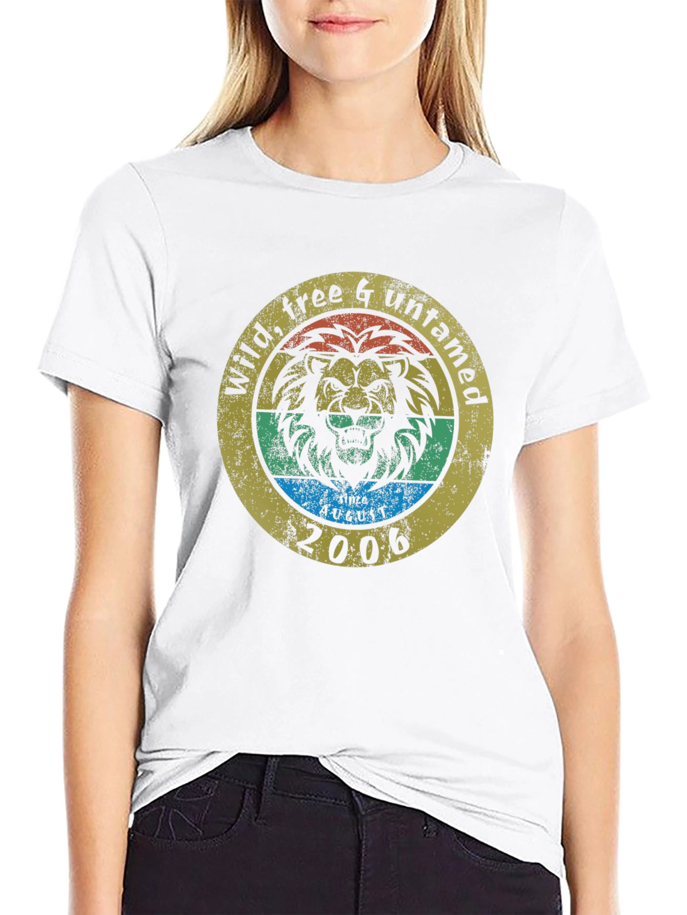 Wild Free Untamed Lion Graphic T-Shirt