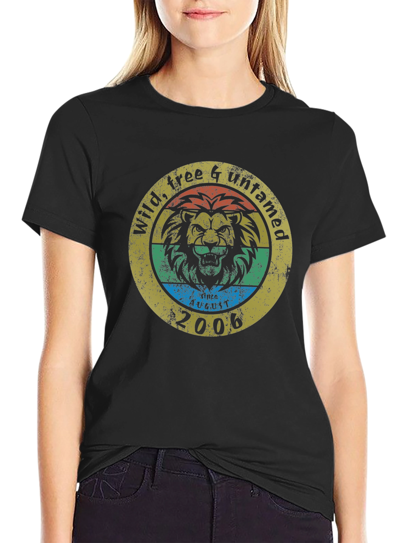 Wild Free Untamed Lion Graphic T-Shirt