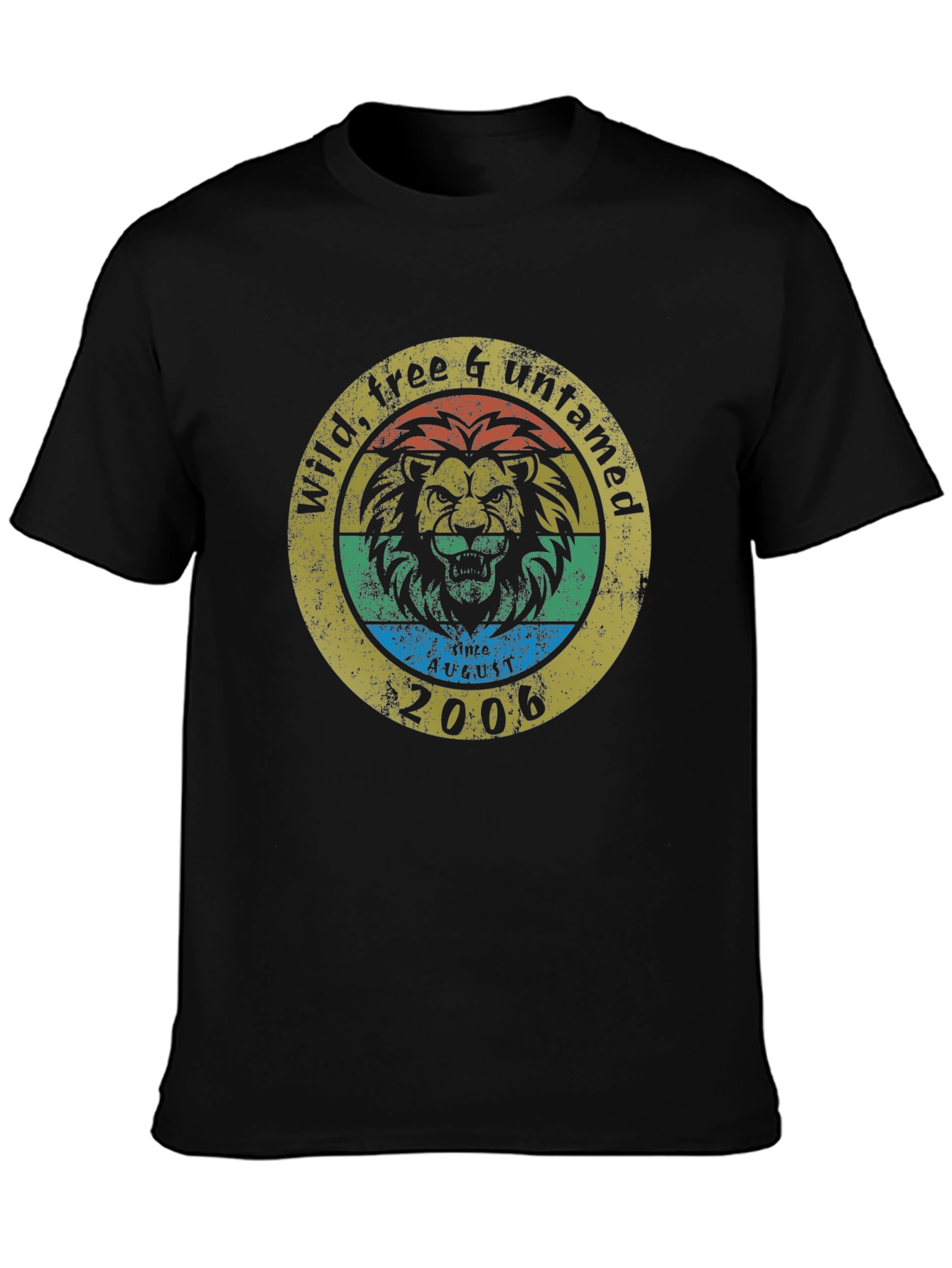 Wild Free Untamed Lion Graphic T-Shirt
