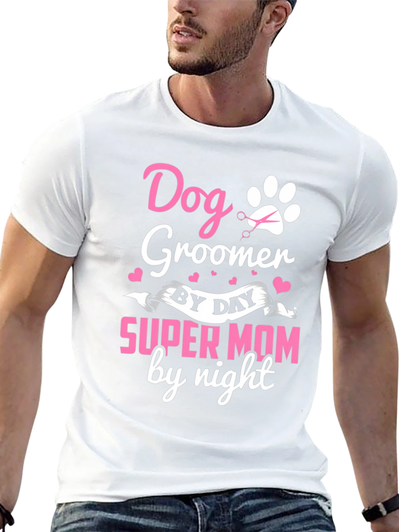 Dog Groomer Super Mom T-Shirt