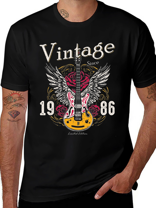 Vintage 1986 Guitar Wings T-Shirt