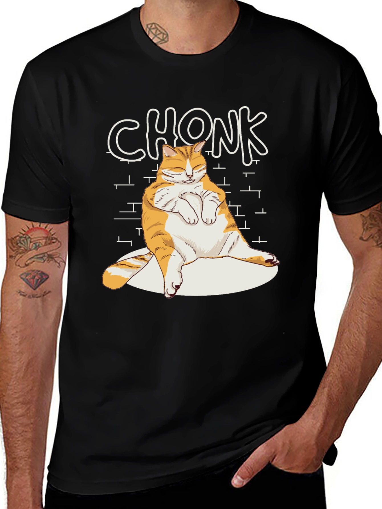 Chonk Cat T-Shirt - Funny & Stylish