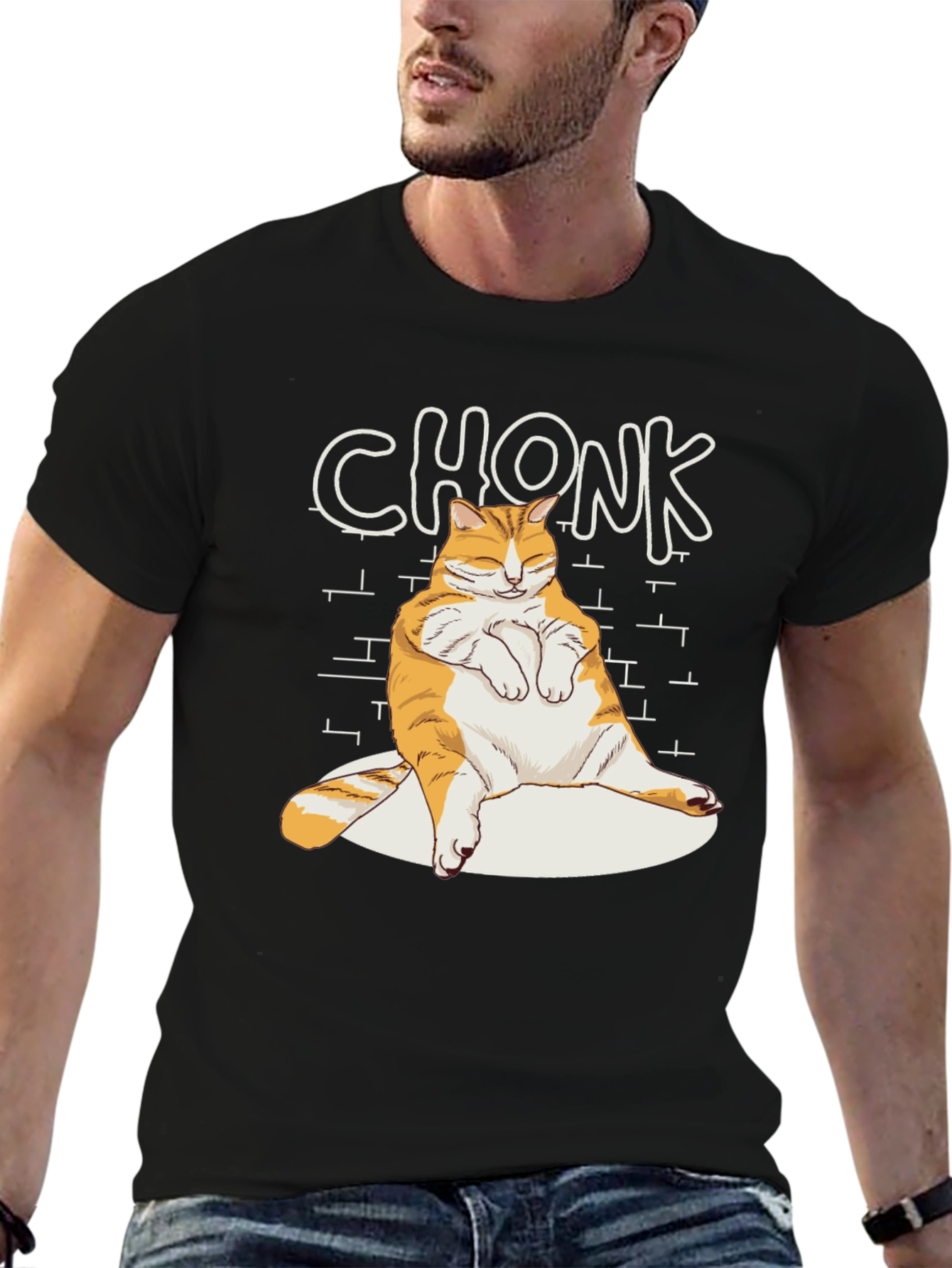 Chonk Cat T-Shirt - Funny & Stylish