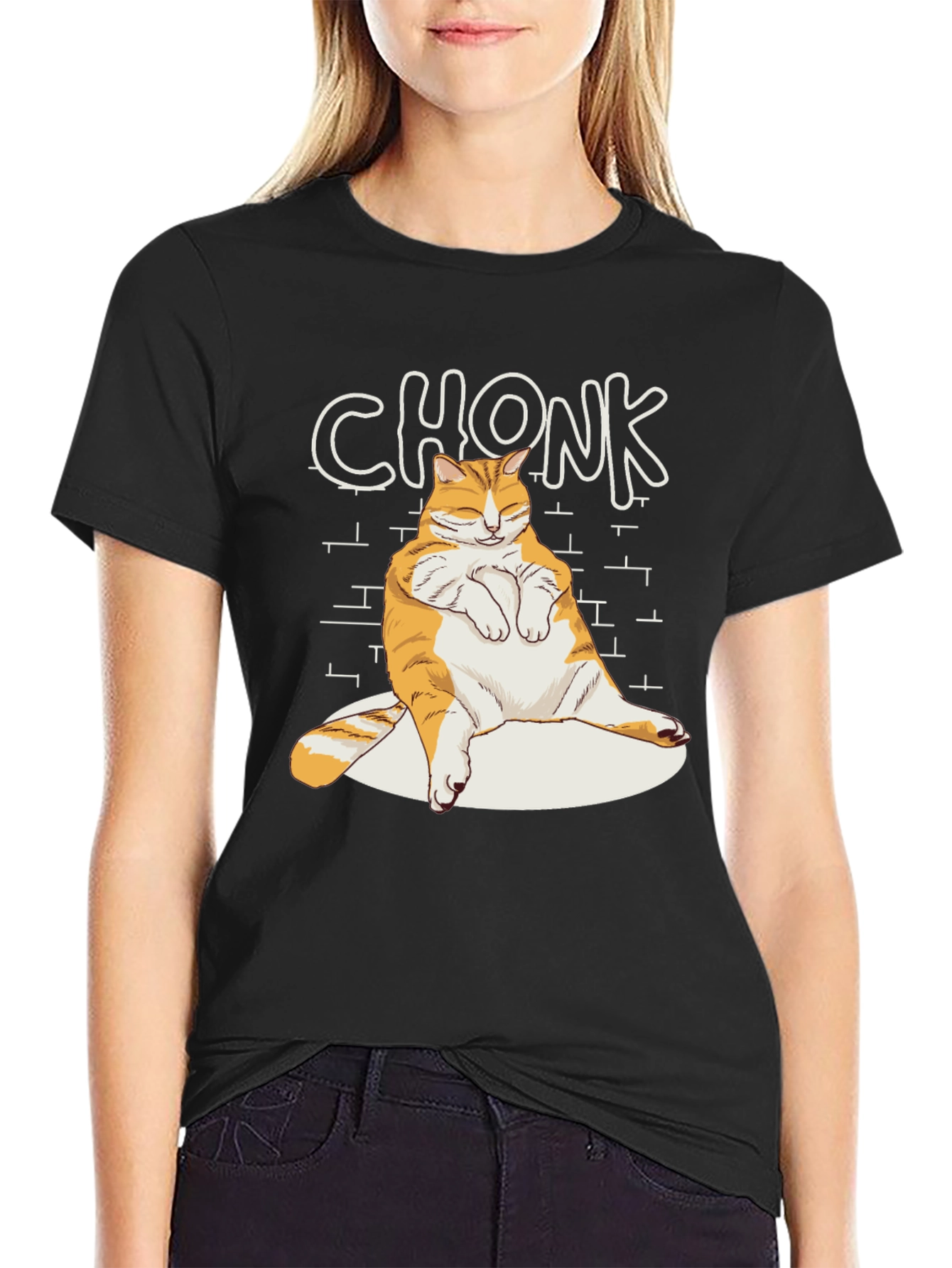 Chonk Cat T-Shirt - Funny & Stylish