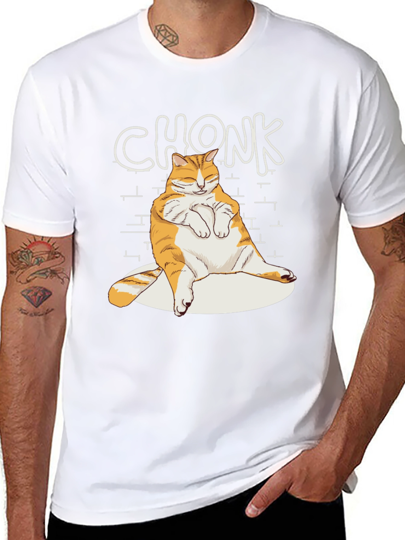 Chonk Cat T-Shirt - Funny & Stylish