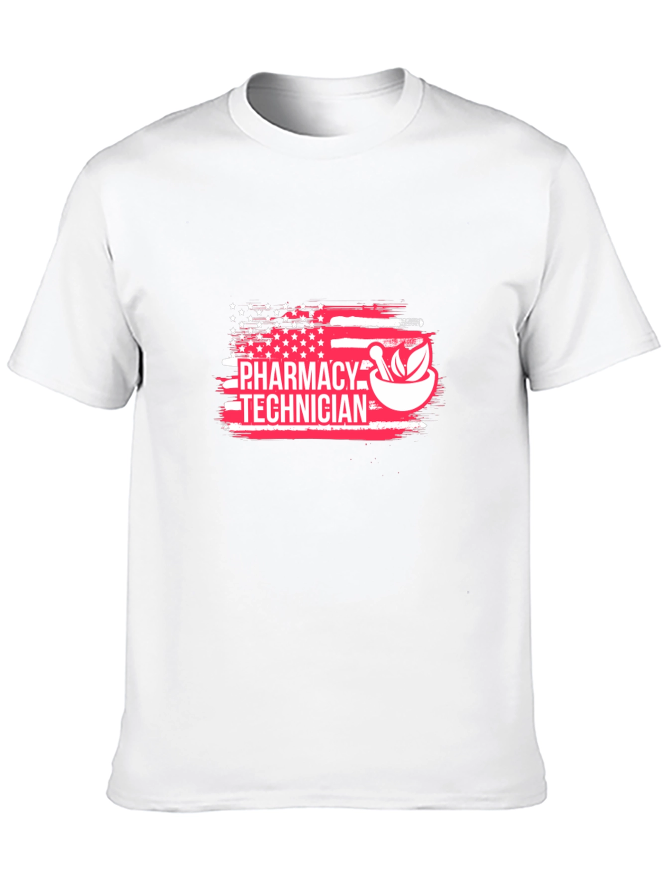 Pharmacy Technician American Flag Graphic T-Shirt