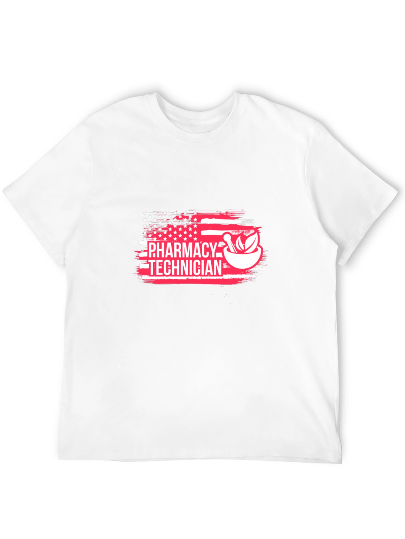 Pharmacy Technician American Flag Graphic T-Shirt