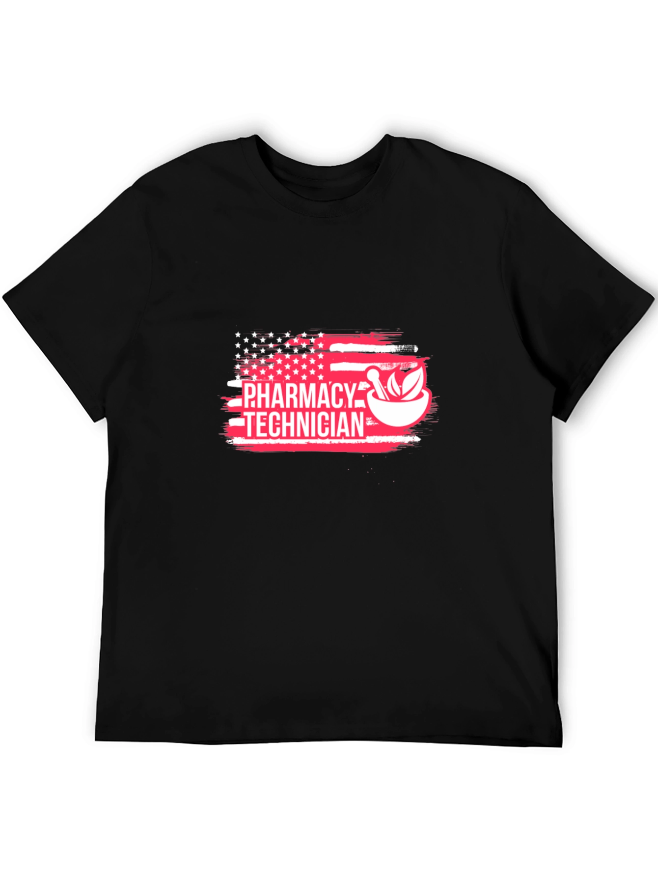 Pharmacy Technician American Flag Graphic T-Shirt