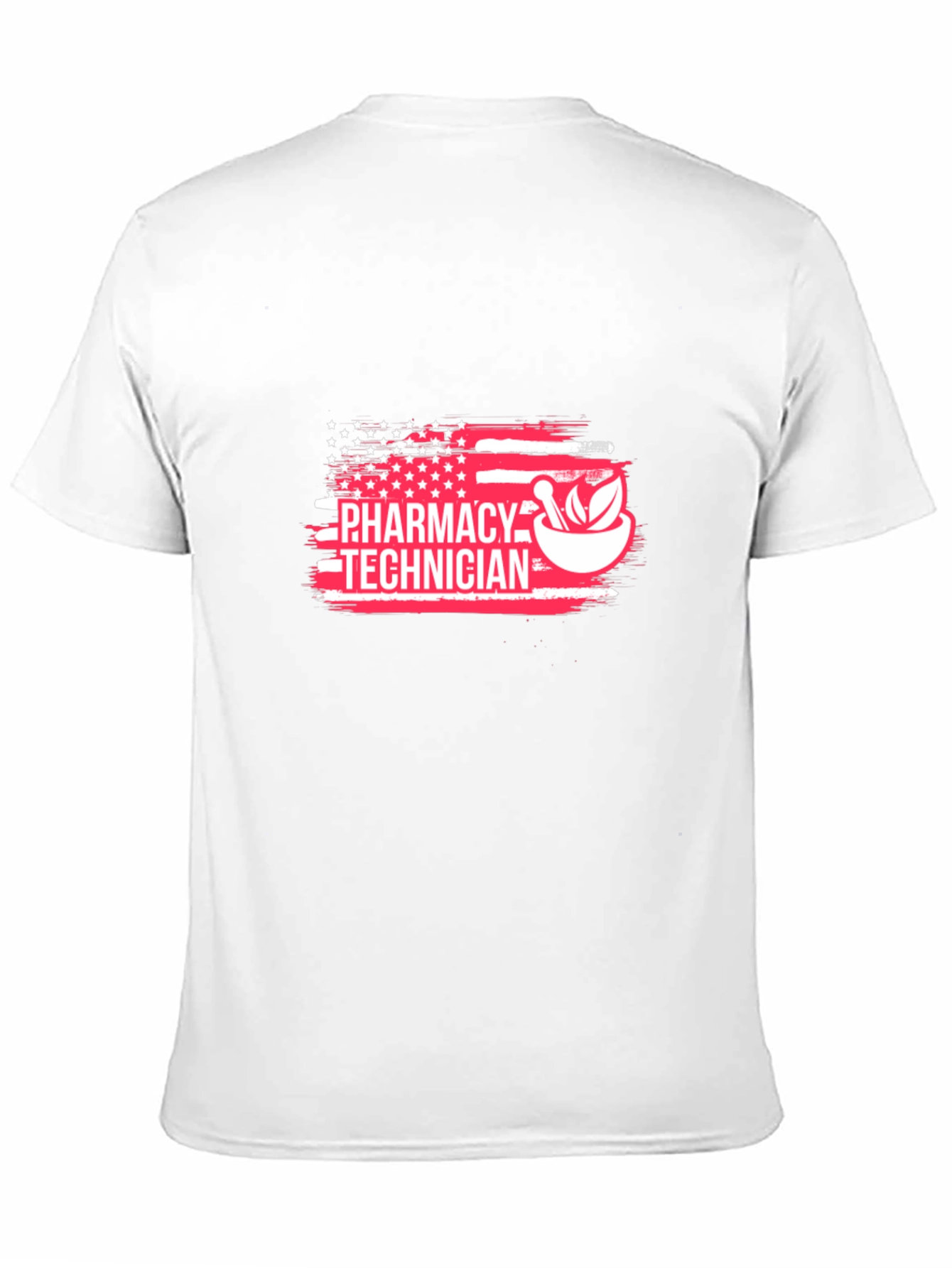 Pharmacy Technician American Flag Graphic T-Shirt