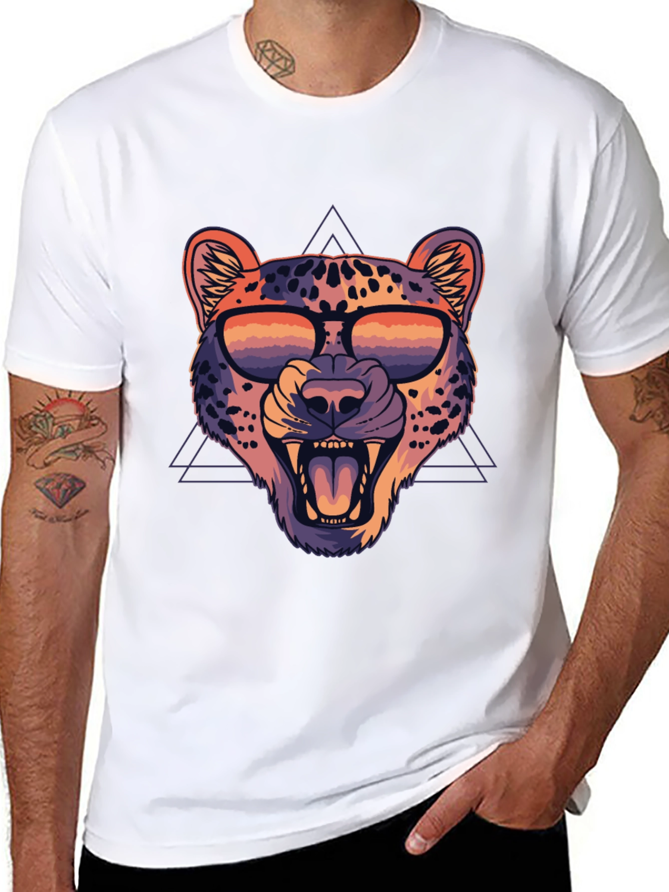 Cool Leopard Graphic Tee - Trendy Animal Print