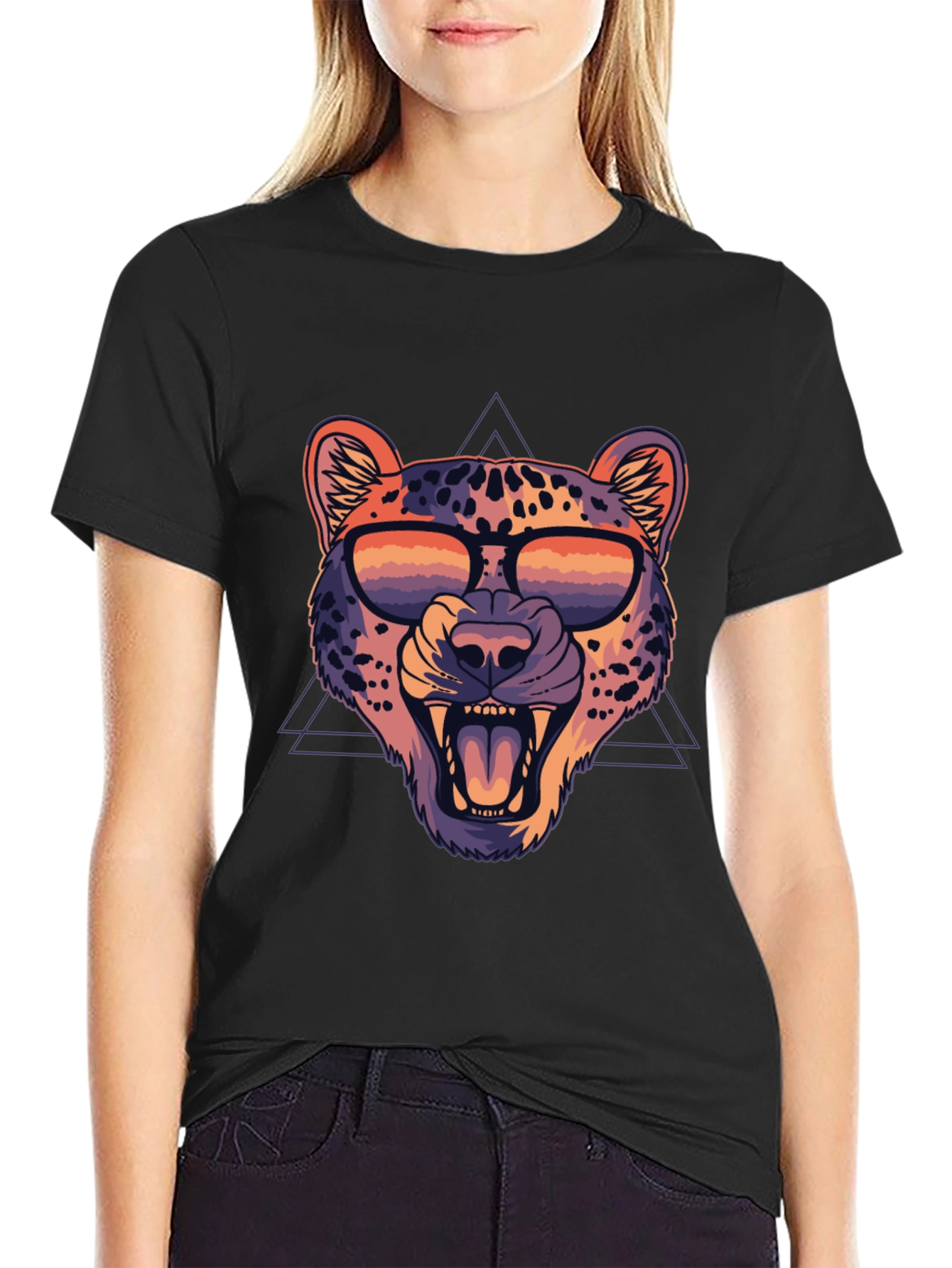 Cool Leopard Graphic Tee - Trendy Animal Print