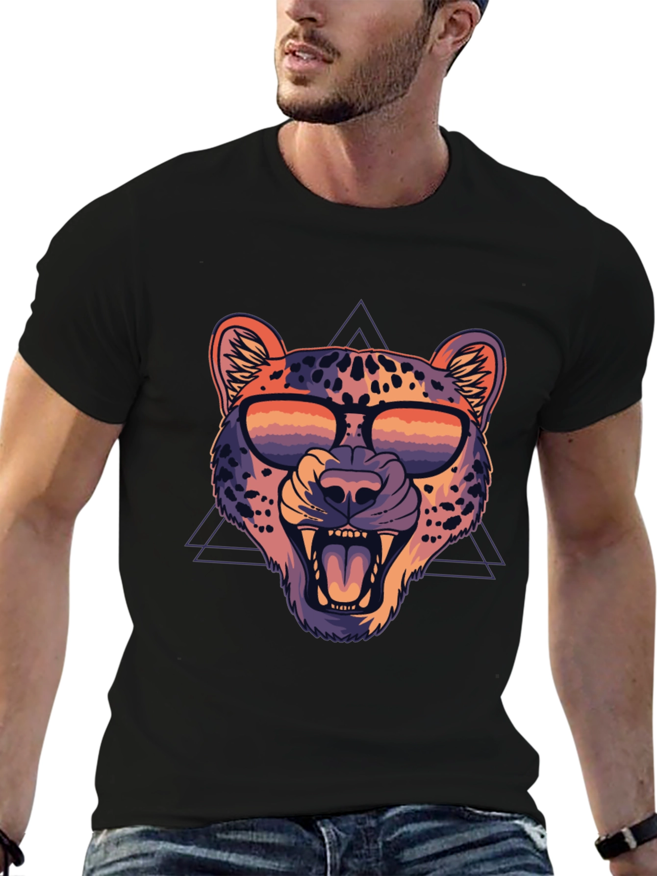 Cool Leopard Graphic Tee - Trendy Animal Print