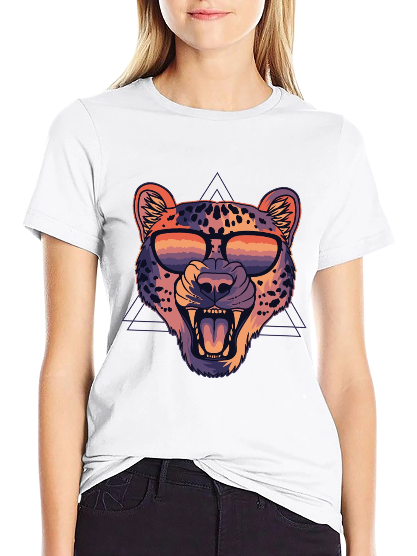 Cool Leopard Graphic Tee - Trendy Animal Print