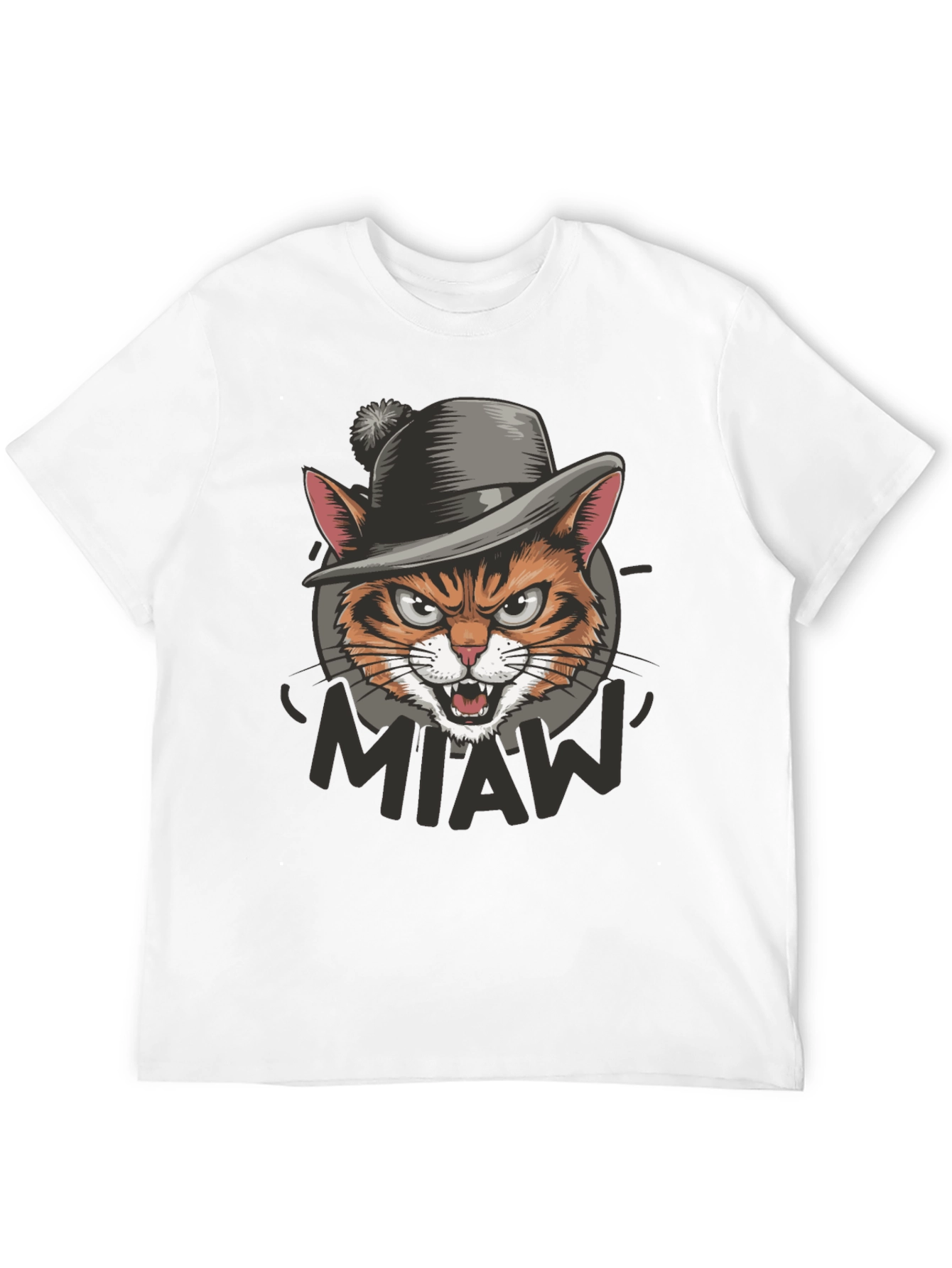Cool Cat Miaw Graphic T-Shirt