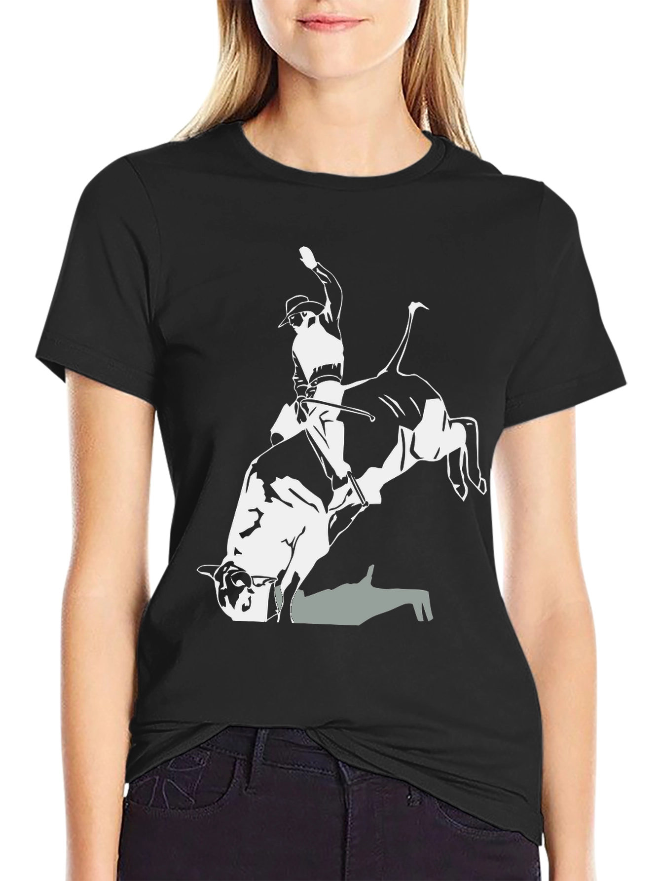Bull Rider Graphic Tee - Western Style