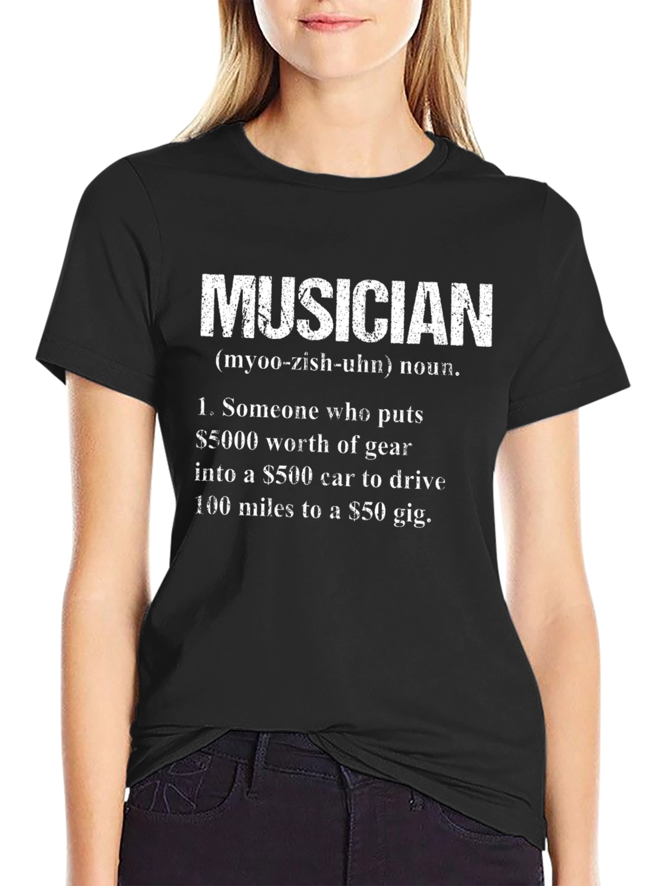 Musician Definition T-Shirt - Humorous Music Lover Tee